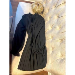 Pleated mini dress
